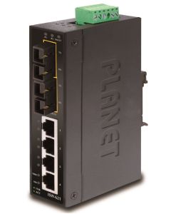 Planet ISW-621S15, 4x 10/100Base-TX+ 2x 100FX 15km, SM, DIN, IP30