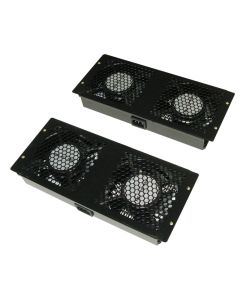 XtendLan Ventilace pro stojan. rozvaděče Telco hloubky 600,800,1000,1200mm, 4x ventilátor, napájecí kabel