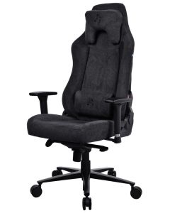 AROZZI herní židle VERNAZZA Soft Fabric Pure Black/ povrch Elastron/ černá