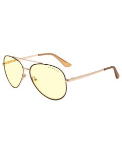 GUNNAR kancelářske/herní brýle MAVERICK BLACK/GOLD * jantárová skla * BLF 65 *  GUNNAR focus