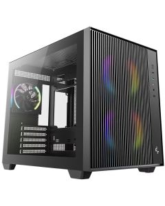 DEEPCOOL skříň CG330 MESH 3F microATX / 2x140mm+1x120mm ARGB fan / USB 3.0 / USB 2.0/ USB-C/ mesh panel / černá
