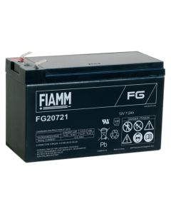 Fiamm olověná baterie FG20721 12V/7,2Ah Faston F1 4,8mm