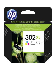 HP inkoustová kazeta 302XL tricolor CMY F6U67AE originál