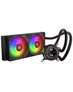 Krux vodní chladič CPU HydroGlance 240 ARGB LCD / 2x120mm ARGB / PWM / display / AMD i Intel