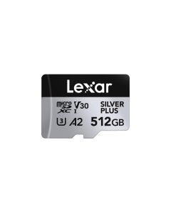 Lexar 512GB H-P Silver Plus microSDXC s adp C10 A2