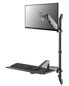 Neomounts  WL90-325BL1 / držák na zeď /pracovní místo / sezení-stání / monitor, klávesnice a myš