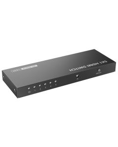 XtendLan HDMI prepínac, 5 vstupy / 1 výstup, do 4k@60Hz (2160p), dálkové ovládání (IR)