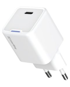 COLORWAY 1x USB-C/ síťová nabíječka/ GaN/ PD/ PPS/ 20W/ Bílá