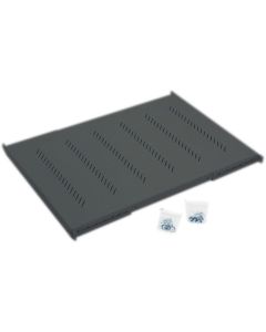 Triton Polička s perforací 1U/450mm, max.nosnost 150kg, čer.