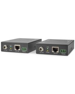 NEDIS HDMI extender/ přes Cat6/ do 60 m/ 4K@60Hz/ 18 Gbps/ HDMI/ LAN/ RS-232/ kov/ antracit