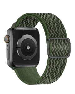 Swissten řemínek pro apple watch nylonový 38 / 40 / 41 mm khaki (se sponou)