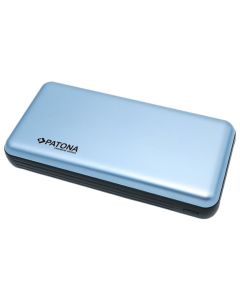 PATONA powerbanka, 20 000mAh Li-Pol 3A, USB-C/Lightning, PD 65W, modrá