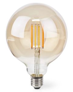 POŠKOZENÝ OBAL - NEDIS Wi-Fi chytrá LED žárovka s vláknem/ E27/ G125/ 7W/ 230V/ 806lm/ teplá bílá/ 1800 - 3000K/ stmívatelná
