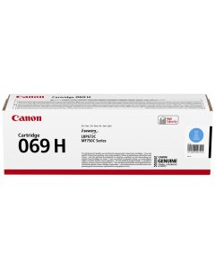 Canon originální vysokokapacitní toner Cartridge 069 H C azurový, MF752Cdw, 754Cdw, LBP673Cdw, kapacita 5 500 stran/K/
