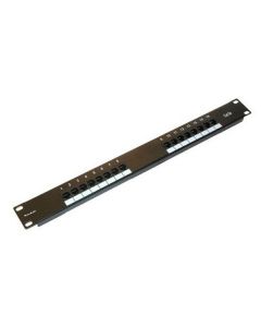 XtendLan Patch panel 19", 16 portů, RJ-45, Cat5e