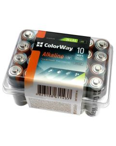 Colorway alkalická baterie AA/ 1.5V/ 24ks v balení/ Plastový box