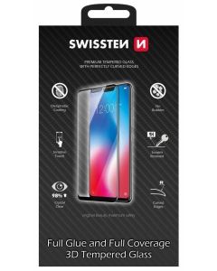 Swissten sklo Ultra Durable 3D FullGlue Glass pro Apple iPhone 14 Plus černé