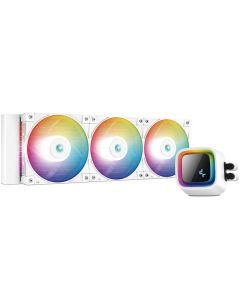 DEEPCOOL vodní chladič LS720 / 3x120 mm fan / ARGB / Intel i AMD / bílý