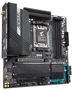 GIGABYTE B650M AORUS ELITE AX / AMD B650 / AM5 / 4x DDR5 / 2x M.2 / USB-C / HDMI / DP / WiFi / mATX