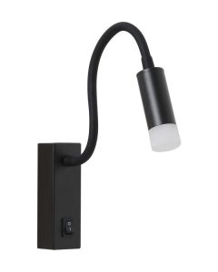 IMMAX GOAL designové nástěnné LED svítidlo, vypínač, 3W, černé