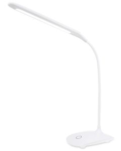 Colorway stolní LED lampa / CW-DL07FB-W/ Flexible 360°/ Integrovaná baterie / Bílá