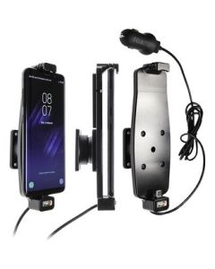 Brodit držák do auta na Samsung Galaxy S10/S9/S8 a jiné s pružinou, s nab. z cig. zapalovače/USB