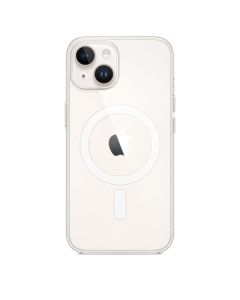 iPhone 14 + Clear Case with MagSafe
