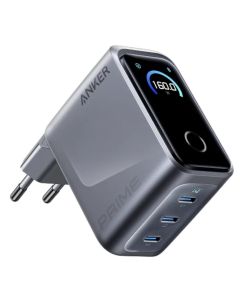 Anker Prime nabíječka/ 160W/ 3x USB-C/ displej/ stříbrná