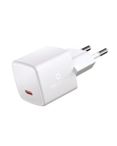 SWISSTEN MINI SÍŤOVÝ ADAPTÉR GaN USB-C 25W POWER D