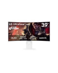 LG UltraGear/39GX90SA-W/39"/OLED/wQHD/240Hz/1ms/Blck-White/2R