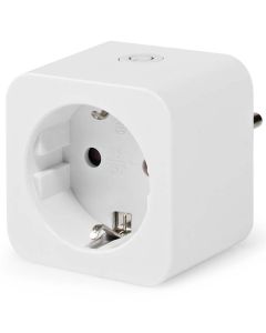 NEDIS Wi-Fi chytrá zásuvka/ měřič výkonu/ 16A/ typ F/ Android/ iOS/ Nedis® SmartLife/ bílá