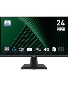 MSI PRO MP245G/ 24"/ 1920x1080/ IPS/ 4ms/ 100Hz/ 300cd/m2/ 1300:1/ HDMI/ DP/ VESA/ černý