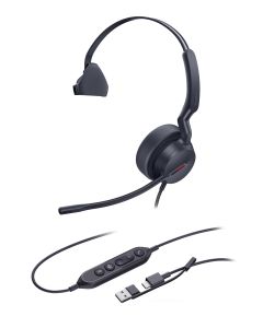 Yealink UH44 Mono Teams USB-C/A náhlavní souprava