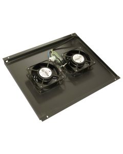 XtendLan Ventilace pro stojanové rozvaděče ECO hloubky 600mm, 2x ventilátor, černá