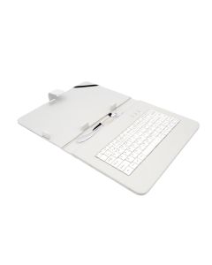 AIREN AiTab Leather Case 4 with USB Keyboard 10" WHITE (CZ/SK/DE/UK/US.. layout)