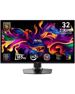 MSI Gaming MAG 322UP QD-OLED E16/ 31,5"/ 3840x2160 / OLED/ 0,03ms/ 165Hz/ 250cd/m2/ 1500000:1/ HDMI/ DP/ VESA/ černý