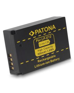 PATONA baterie pro foto Canon LPE12 800mAh