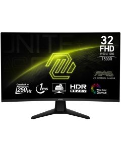 MSI Gaming MAG 32C6X/ 31,5"/ 1920x1080/ VA/ 4ms/ 250Hz/ 250cd/m2/ 3000:1/ HDMI/ DP/ VESA/ černý