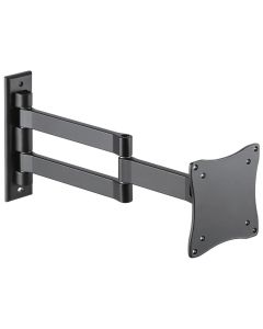 Neomounts FPMA-W830BLACK/Držák displeje/na stěnu/10-27"/sklopný/3 čepy/VESA 100X100/nosn. 12kg/černý
