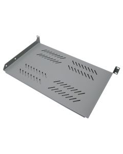 XtendLan Police 280mm, univerzal, 1U, 25kg nosnost, šedá