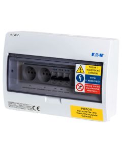 Solarmi ACZ3 osazený rozvaděč pro fotovoltaiku, jističe, chránič, 10kW 3f, backup