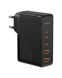 Baseus CCGAN2P-L01 GaN2 Pro Quick Nabíječka 2xUSB + 2xUSB-C 100W Black