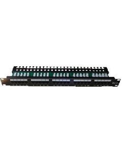 DATACOM Patch panel ISDN 25p.1U Integrovaný  BLACK, 19"