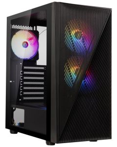 BitFenix skříň Helios / ATX / 4x120mm RGB fan / 2xUSB 3.0 / USB 2.0 / tvrzené sklo / černá