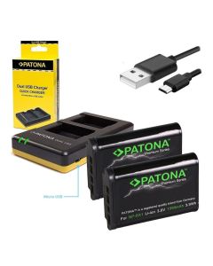 PATONA nabíječka Foto Dual Quick Sony NP-BX1 + 2x baterie 1090mAh USB