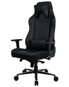 AROZZI herní židle VERNAZZA XL SoftPU Pure Black/ povrch polyuretan/ černá