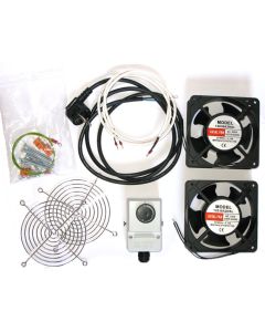 XtendLan Ventilace pro nástěnné rozvaděče, termostat, 2 ventilátory,napáj.kabel, spoj. materiál