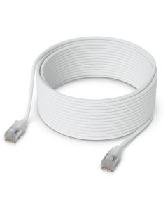 Ubiquiti UniFi Premium Patch Cable 8m - Patch kabel, Cat6a, Etherlighting, bílý, délka 8m