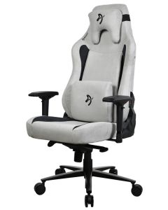 AROZZI herní židle VERNAZZA XL Supersoft Light Grey/ látkový povrch/ světle šedá