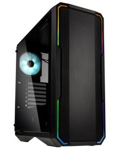 BitFenix skříň Enso Mesh / ATX / 2x120mm / 2xUSB 3.0 / ARGB / tvrzené sklo / černá